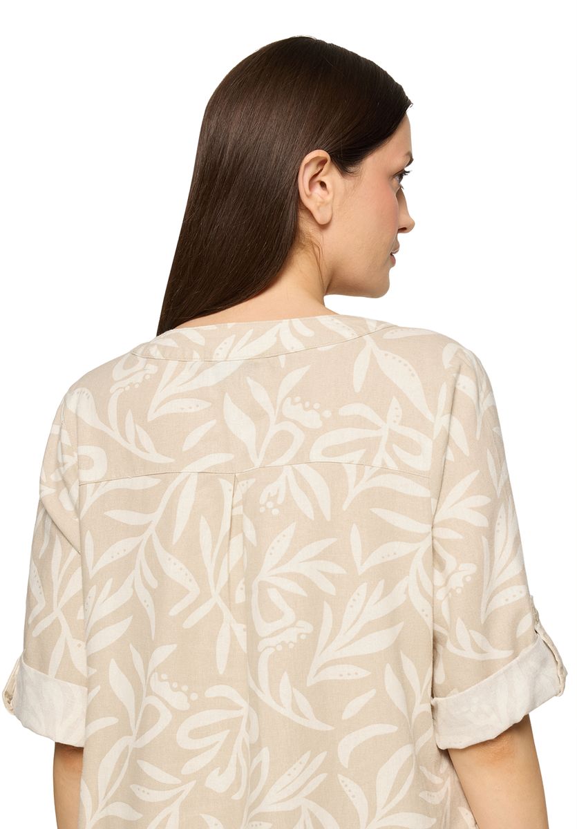 Tunicakleid mit botanischem Print