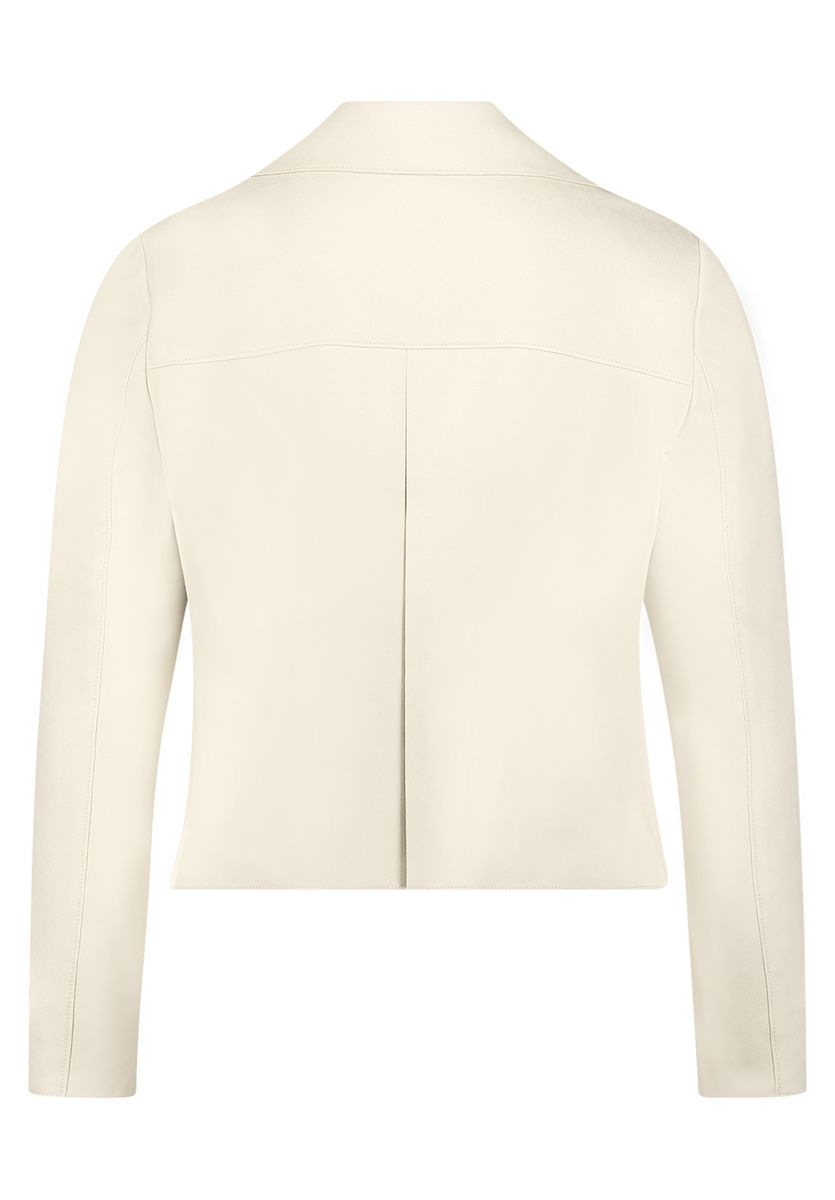 Kurz geschnittene offene Blazerjacke
