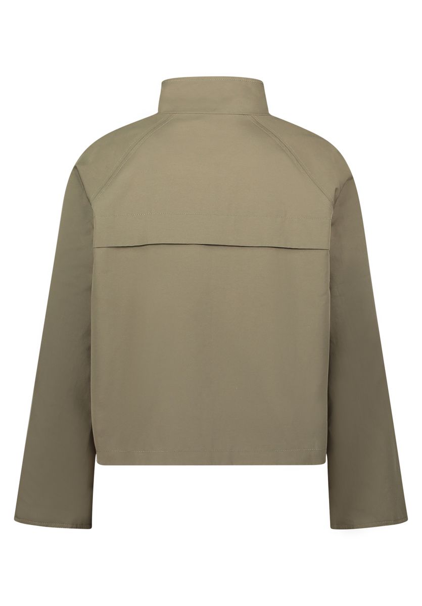 A-Linien-Jacke mit gestreiftem Futter