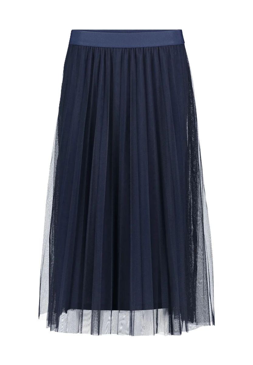Eleganter Plissee-Midirock mit Lagen-Look