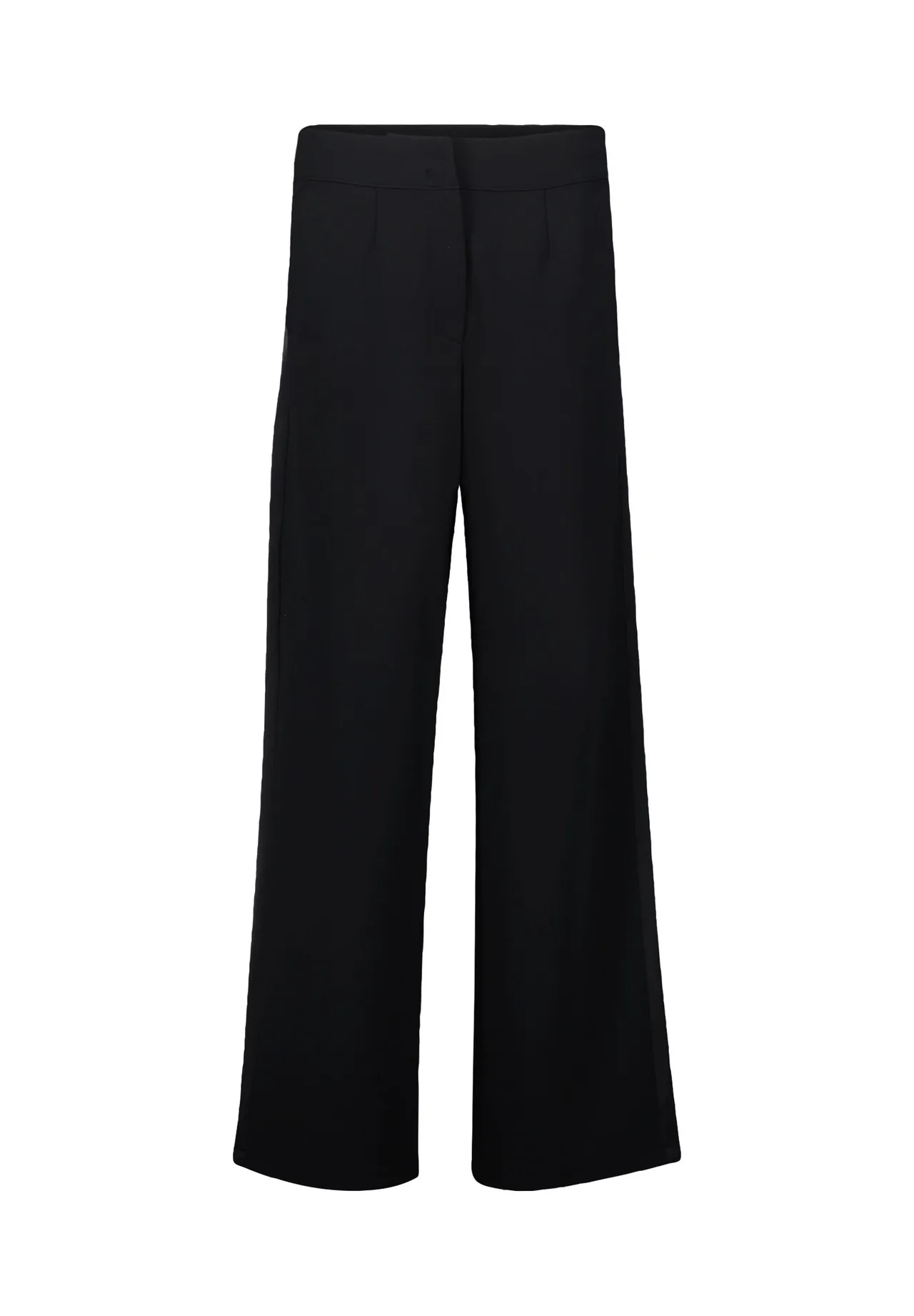 Marlene-Hose mit Galonstreifen und weitem Bein
