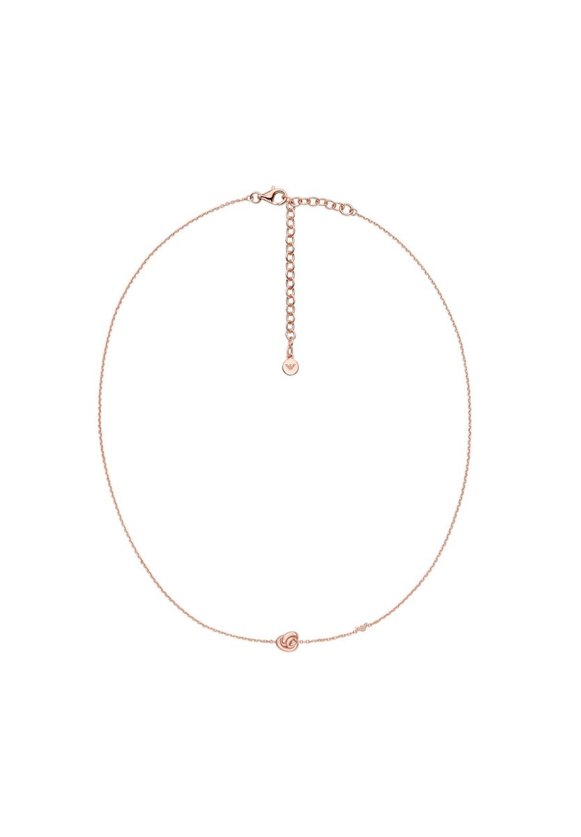 Roségoldene Halskette mit Knotenanhänger