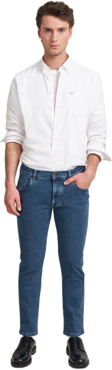 Gerade geschnittene Five-Pocket-Jeans