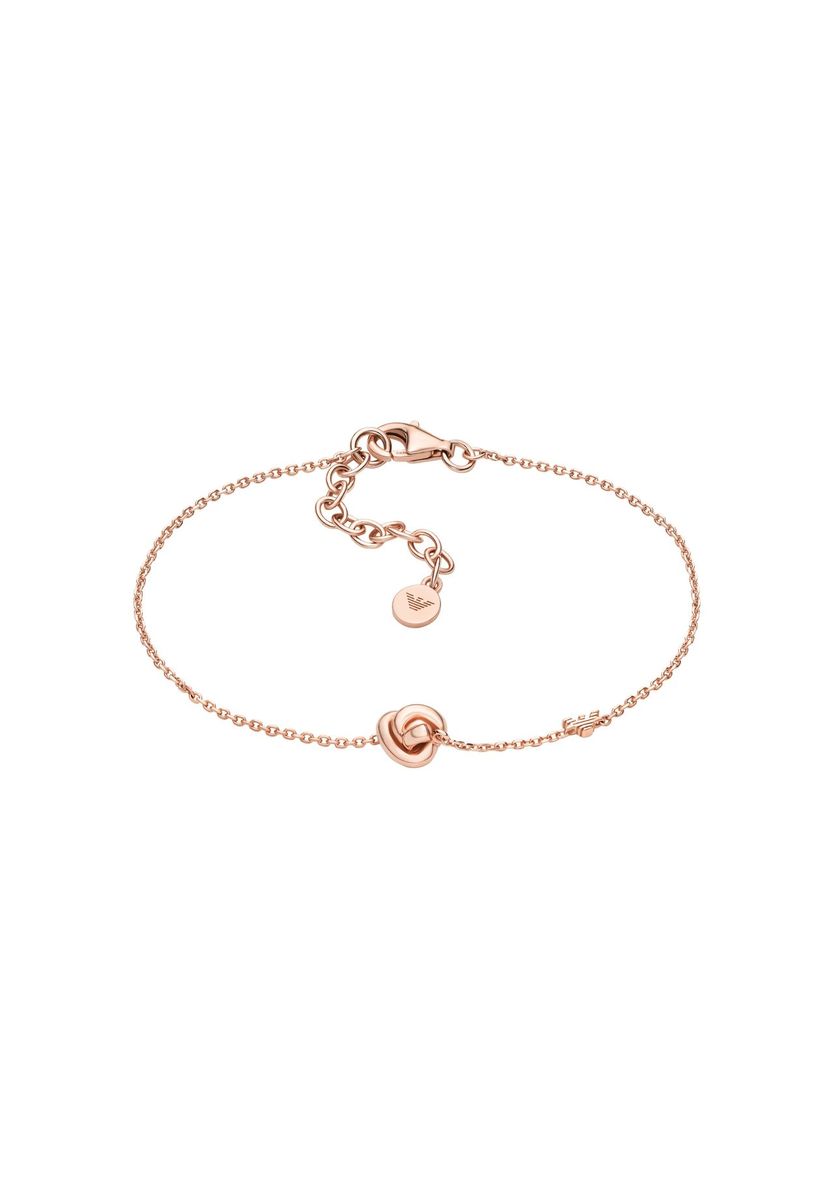 Roségoldfarbenes Knotenkettenarmband