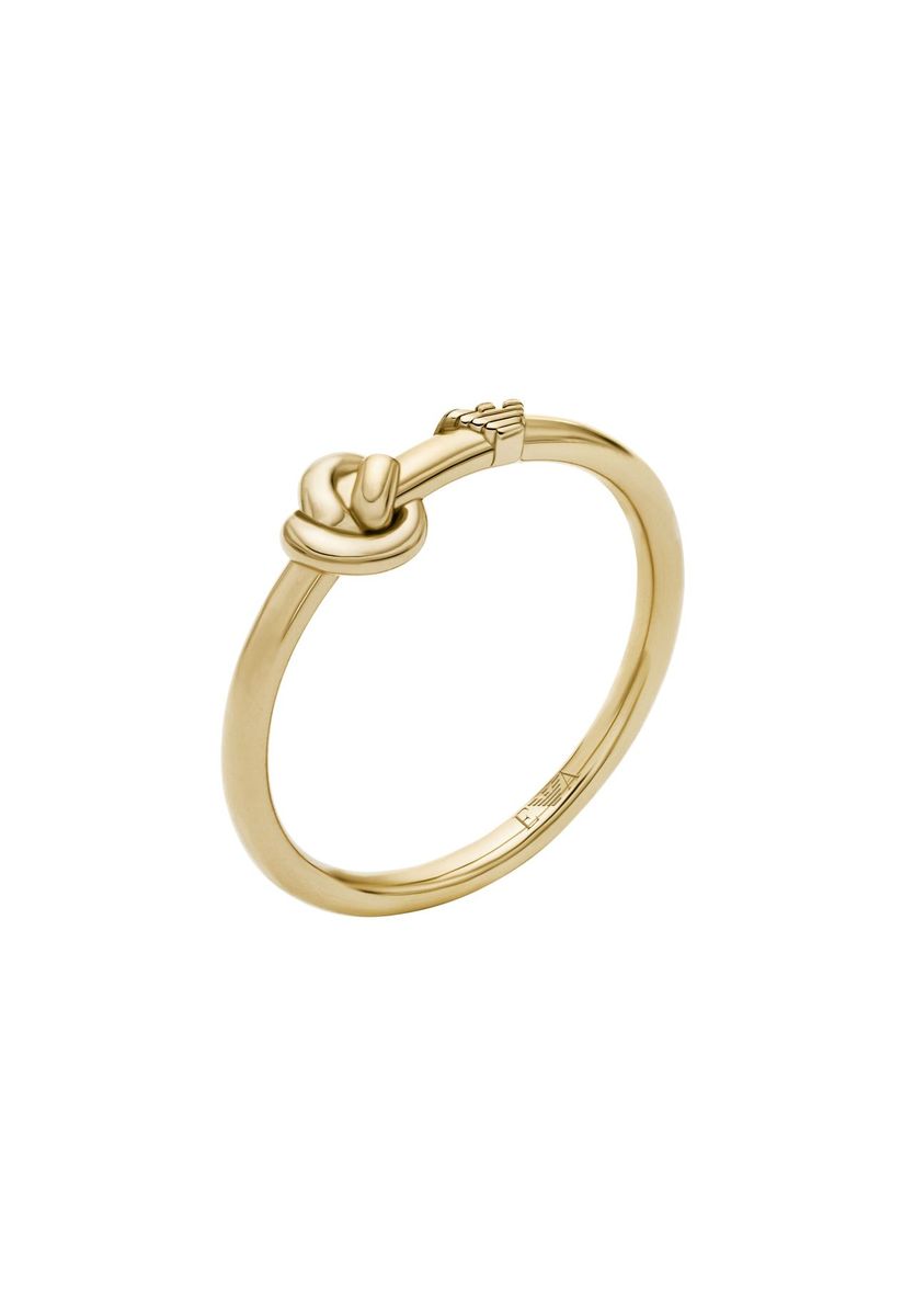 Goldener Ring mit Knoten-Design