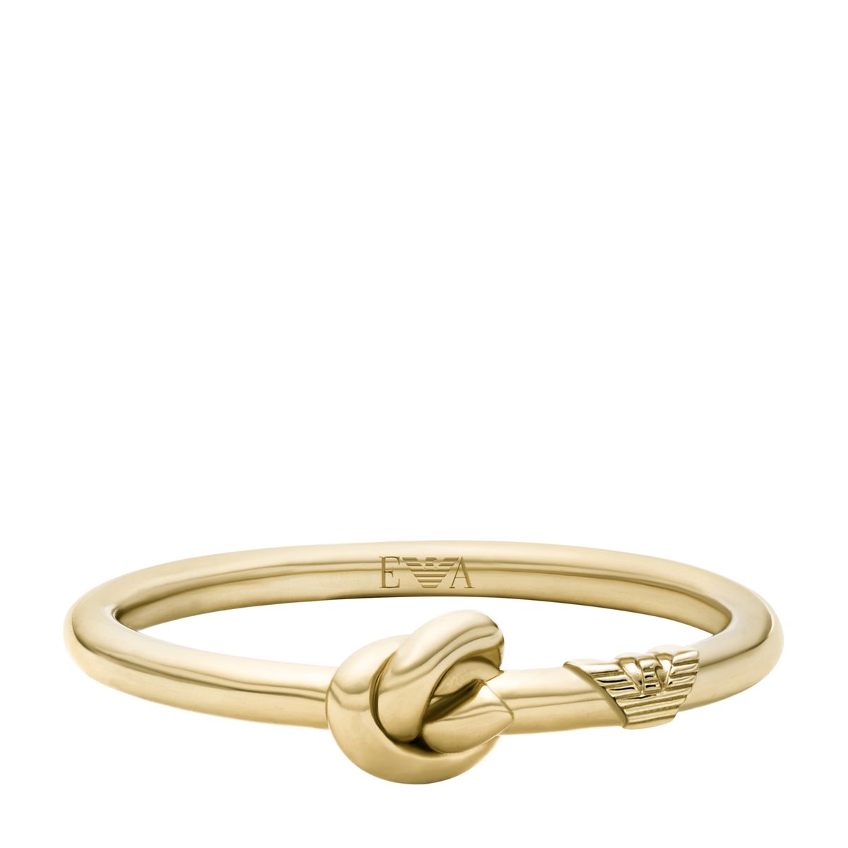 Goldener Ring mit Knoten-Design