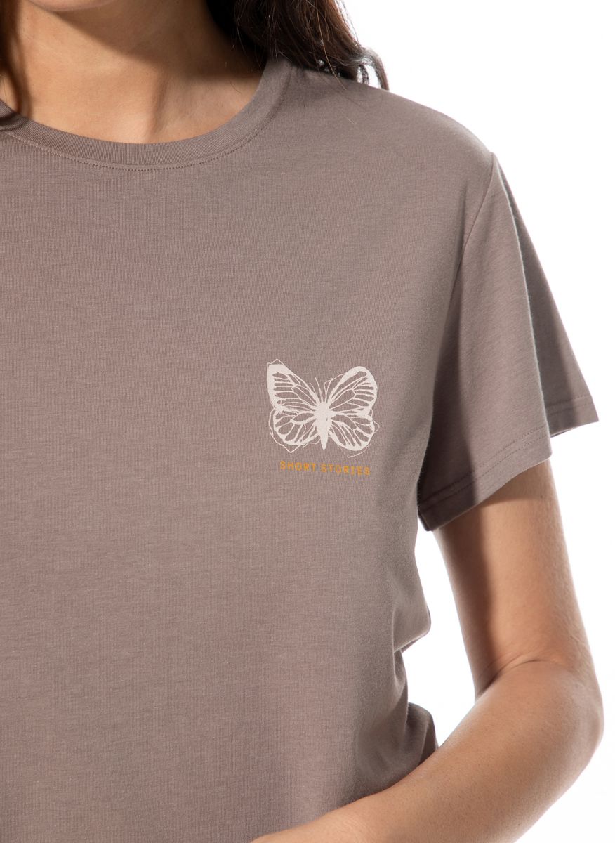 Schlafshirt mit Schmetterlingsmotiv