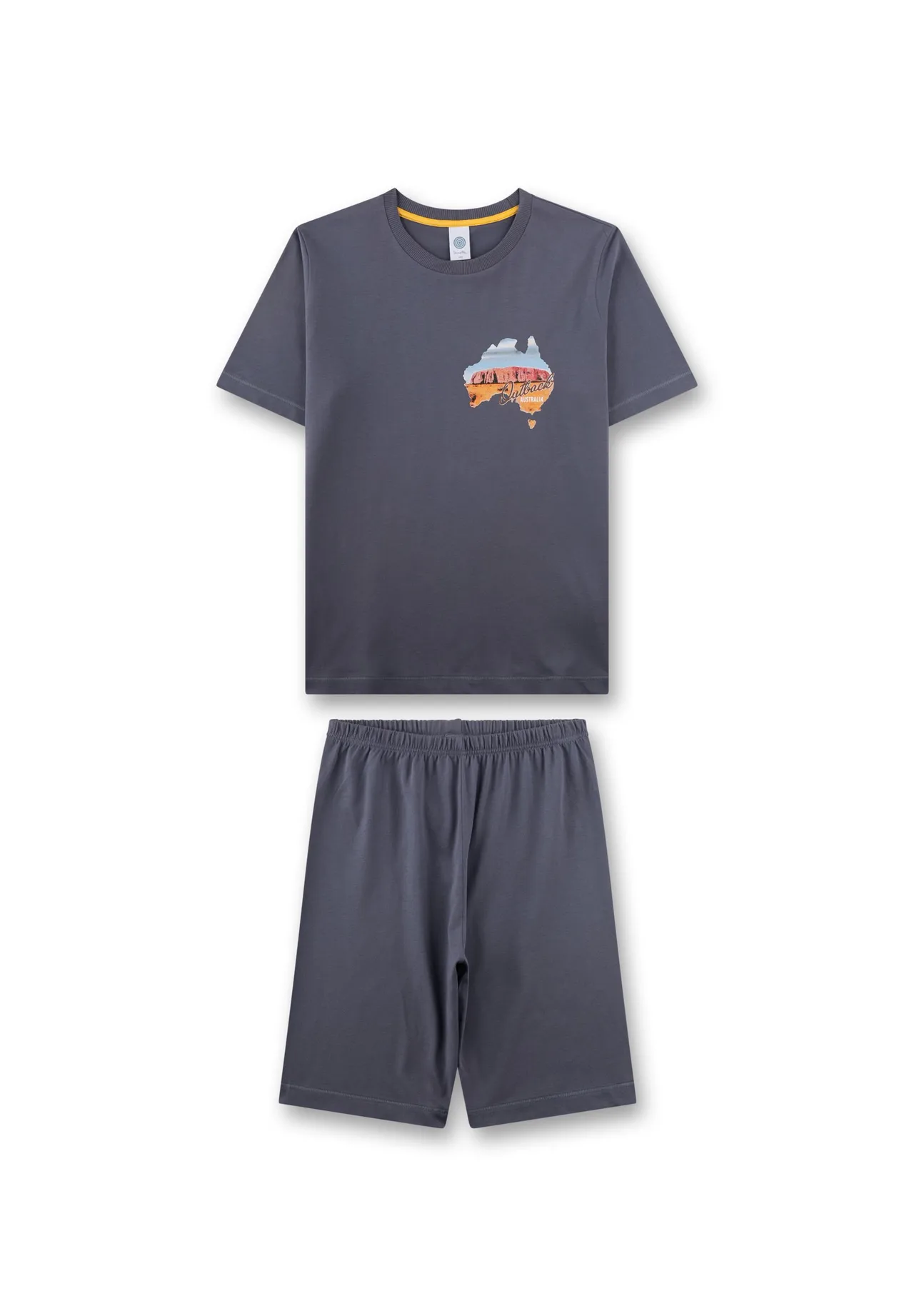 Baumwoll-Shorty-Set mit Australien-Print