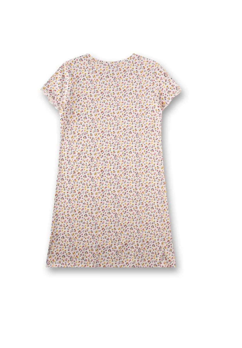 Kurzarm-Nachthemd mit Blumenmuster