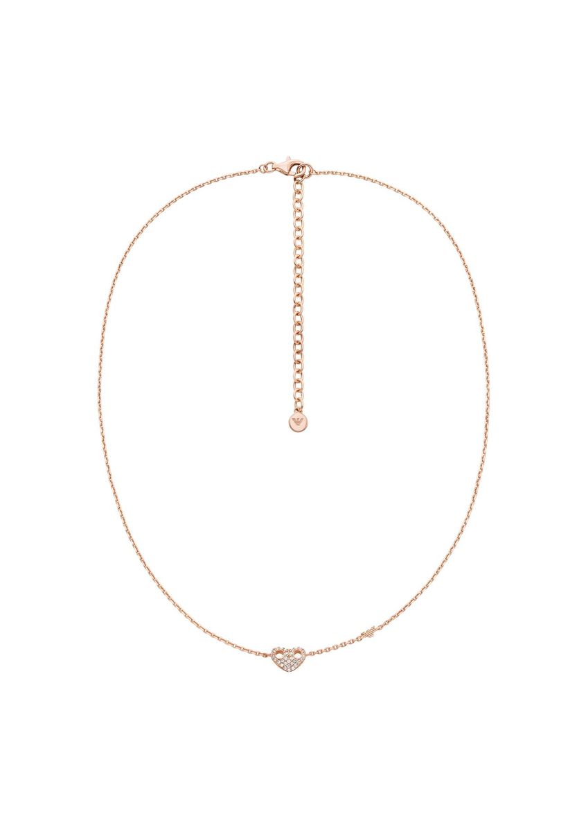 Zarte Herz-Halskette in Roségold