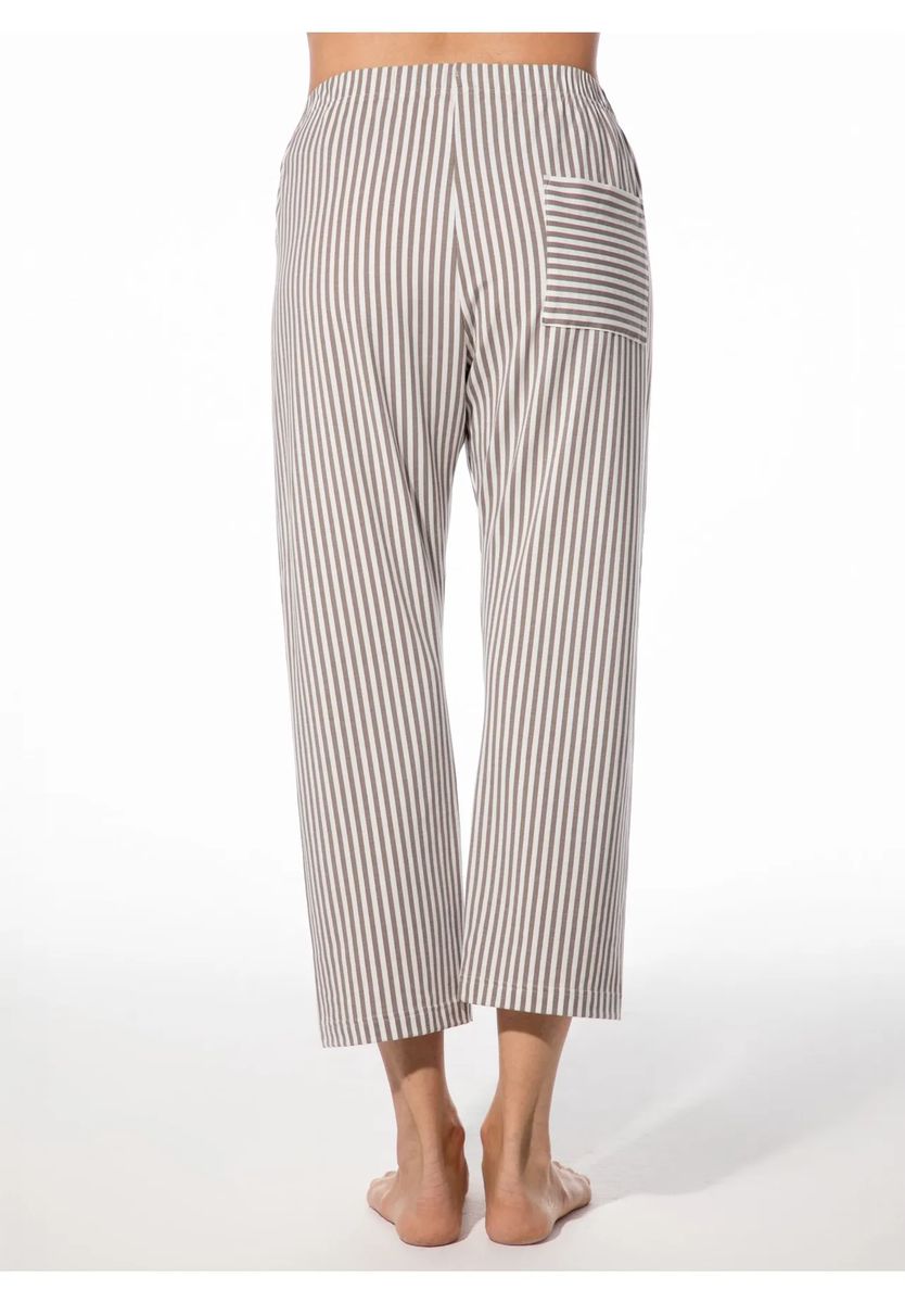 Gestreifte 7/8-Loungewear-Hose