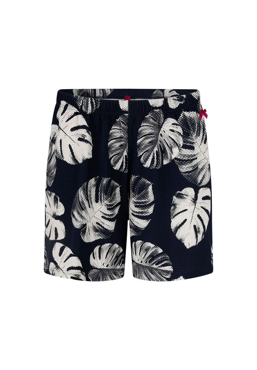 Schlafshorts mit tropischem Print