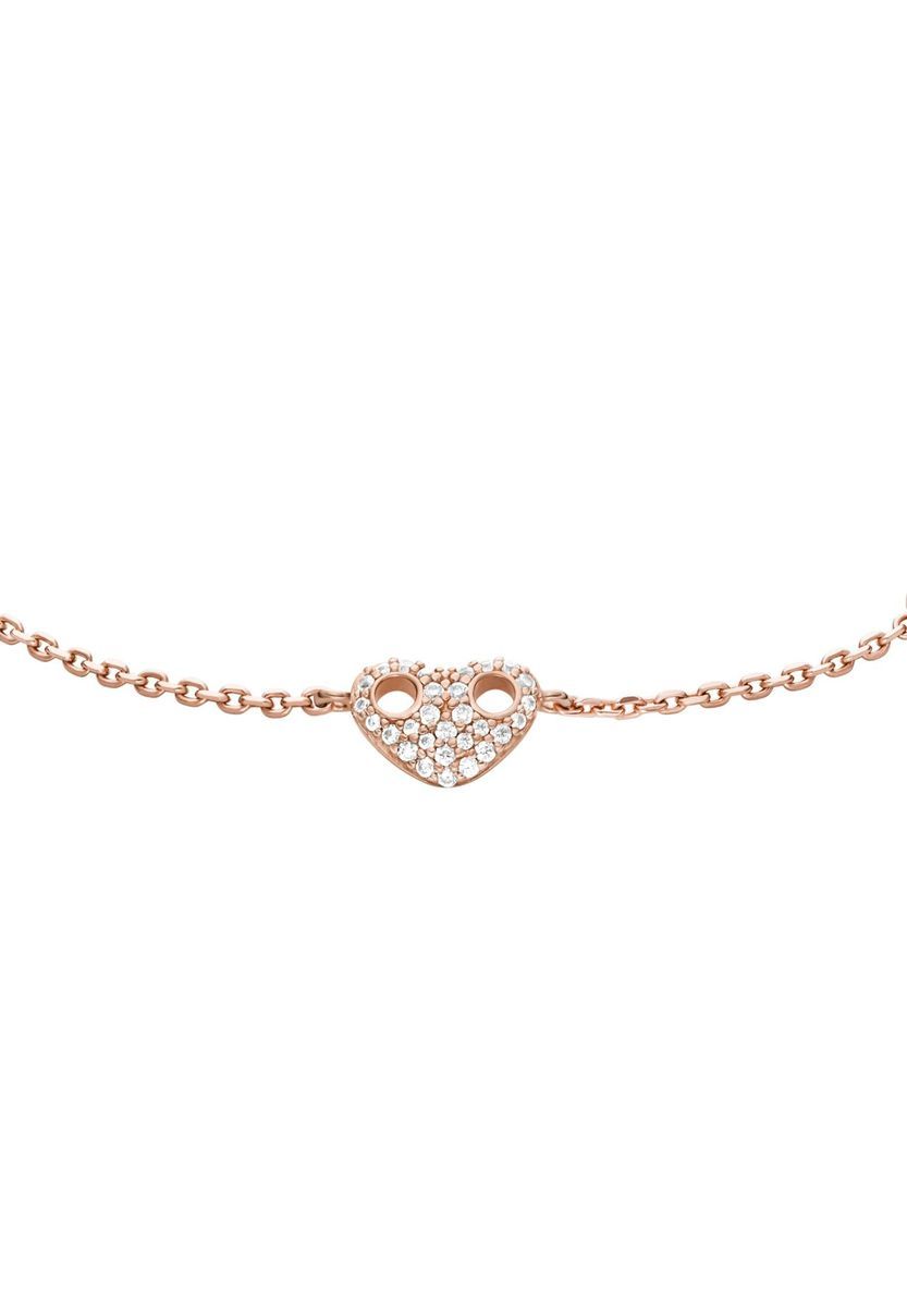 Zartes Roségold Herz Armband