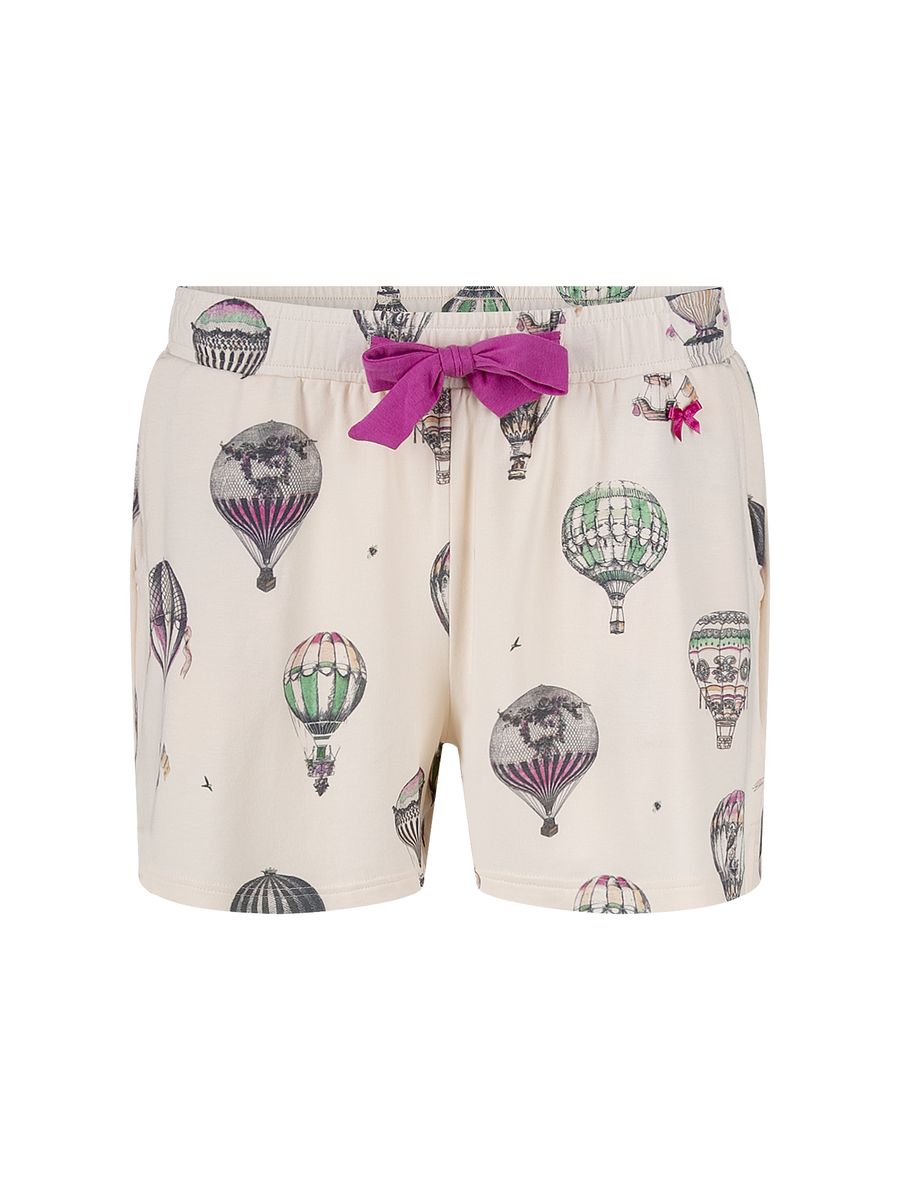 Schlafshorts mit Vintage-Ballon-Print