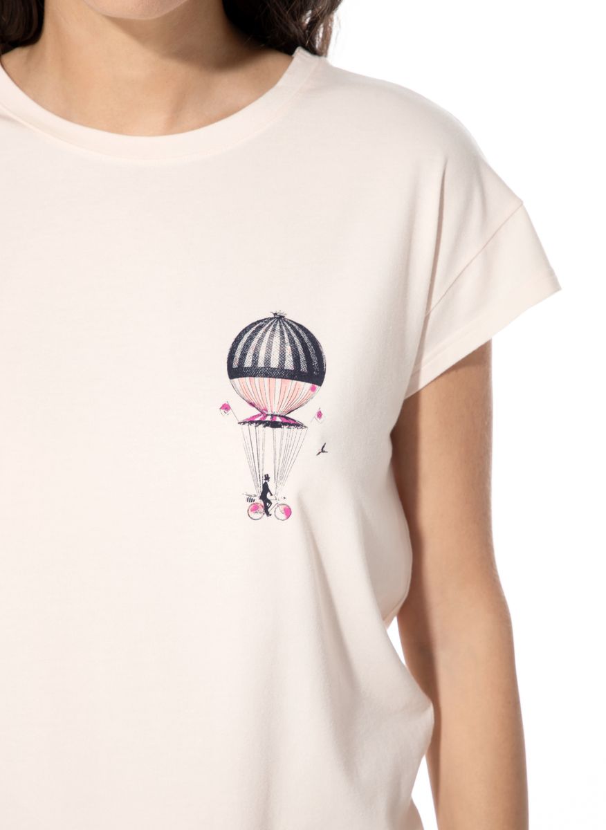 Schlafshirt mit Heißluftballon-Motiv