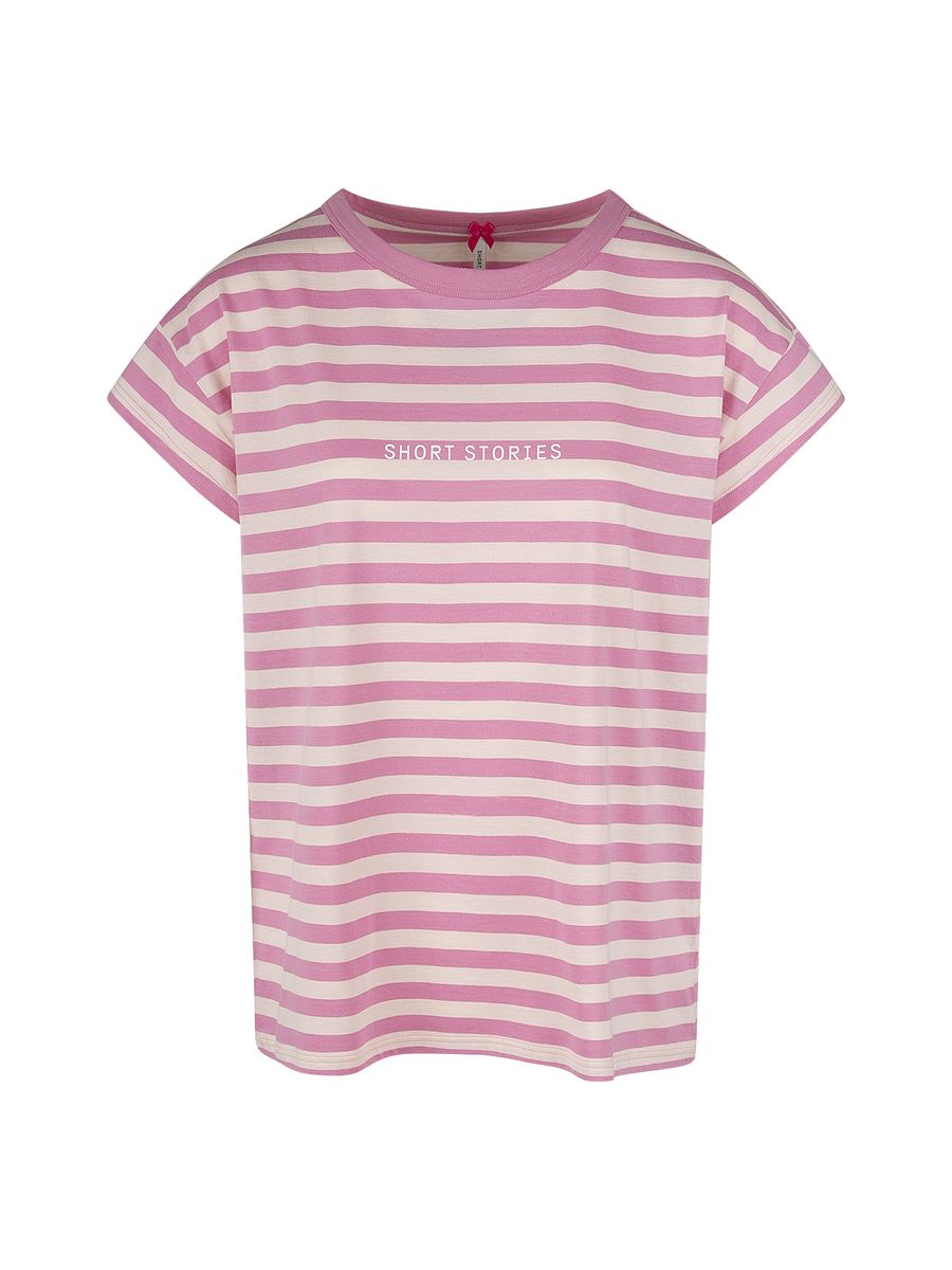 Gestreiftes Schlafshirt aus Baumwolle