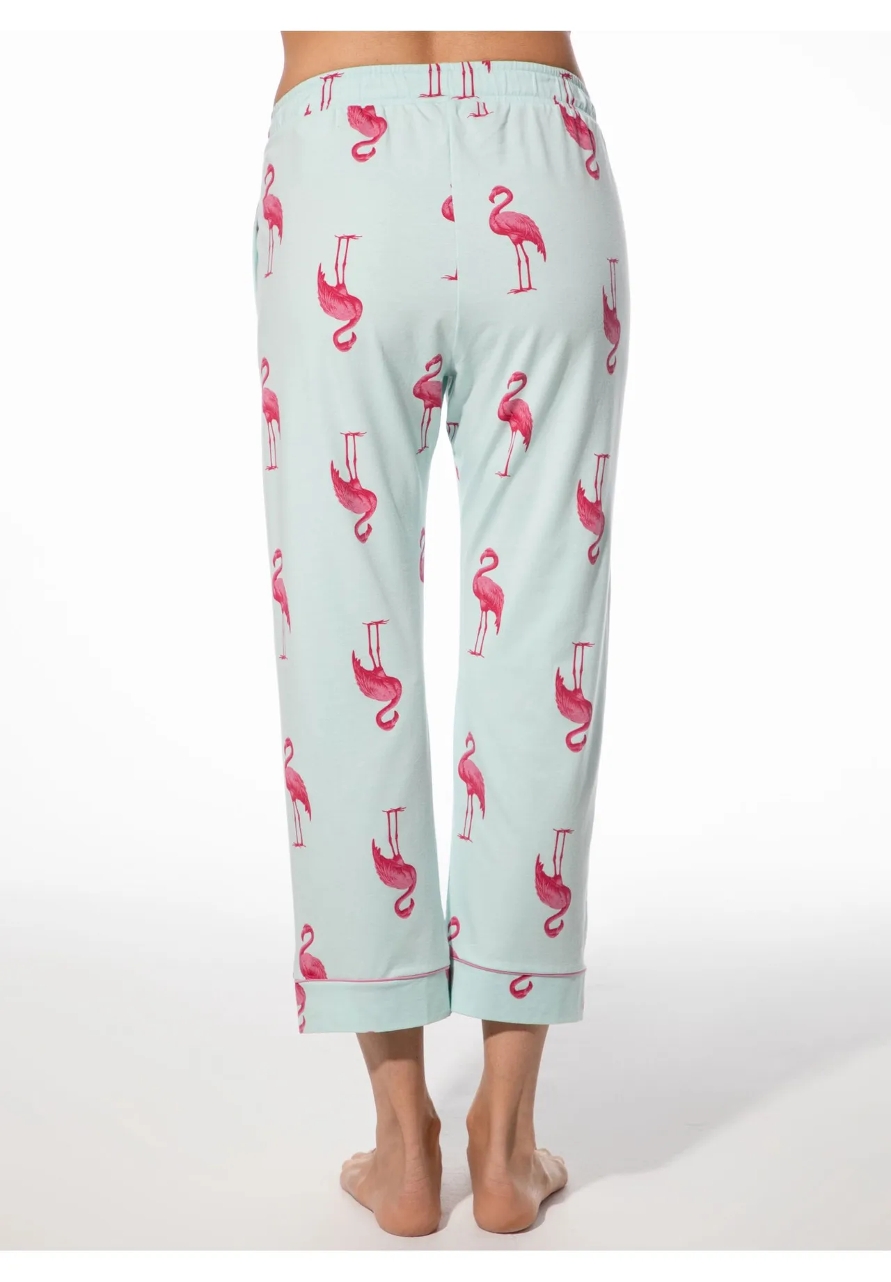 Schlafanzughose mit Flamingo-Print