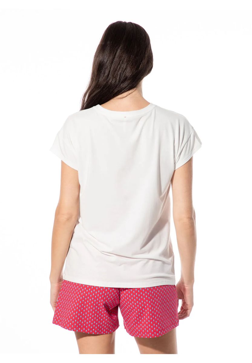 Schlafshirt mit Flamingo-Print