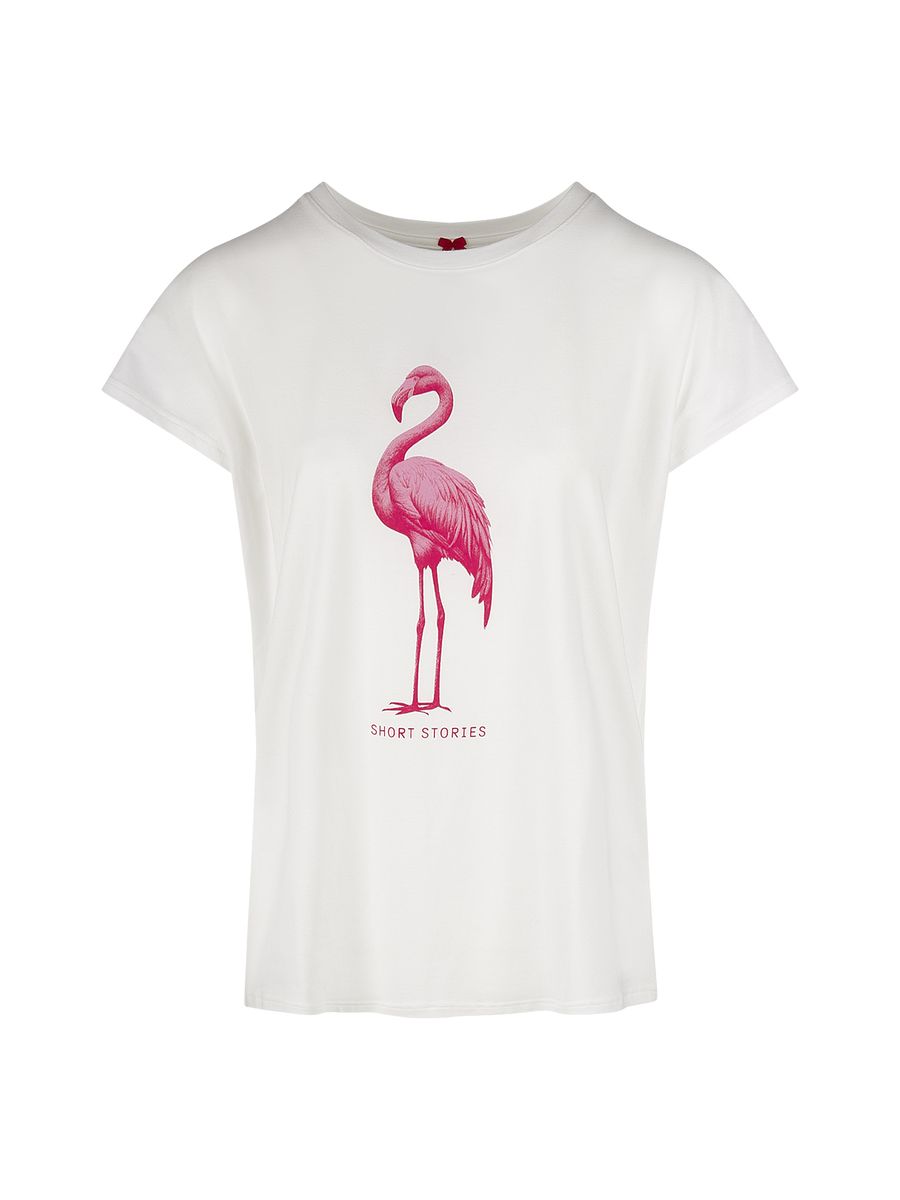 Schlafshirt mit Flamingo-Print