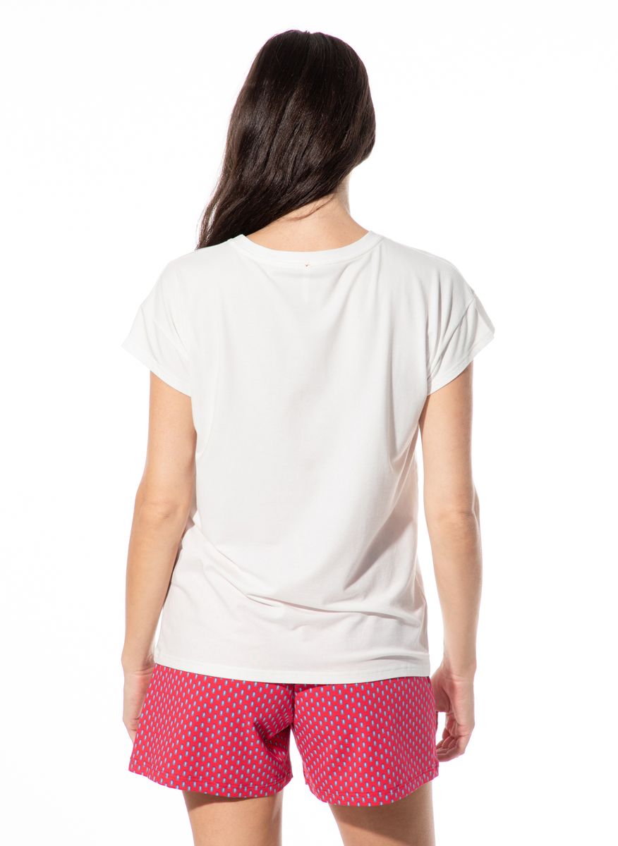 Schlafshirt mit Flamingo-Print