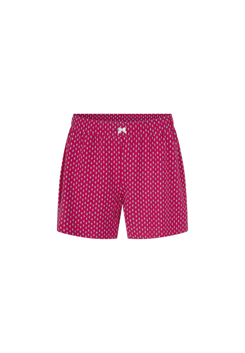 Gemusterte Schlafshorts mit Schleife