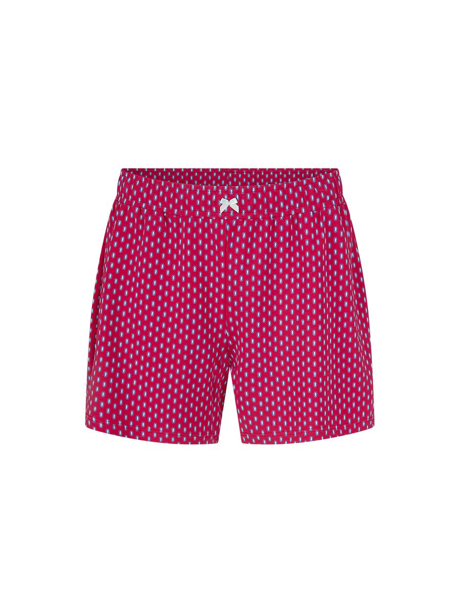 Gemusterte Schlafshorts mit Schleife