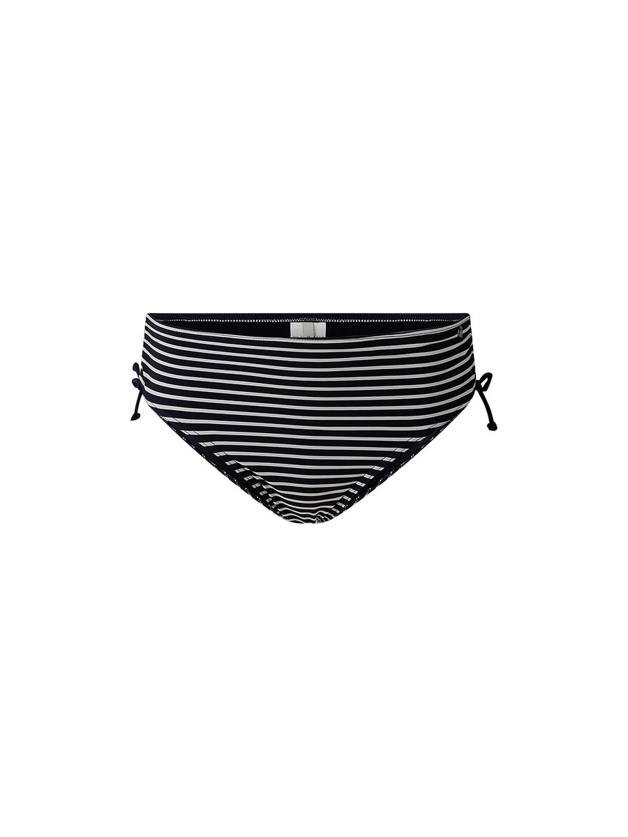 Gestreifte Bikinihose mit seitlicher Schnürung