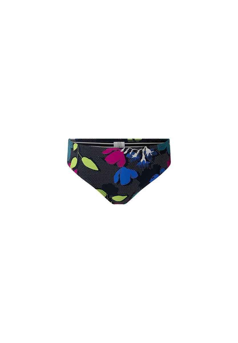 Bikinihose mit Blumen und Punkten