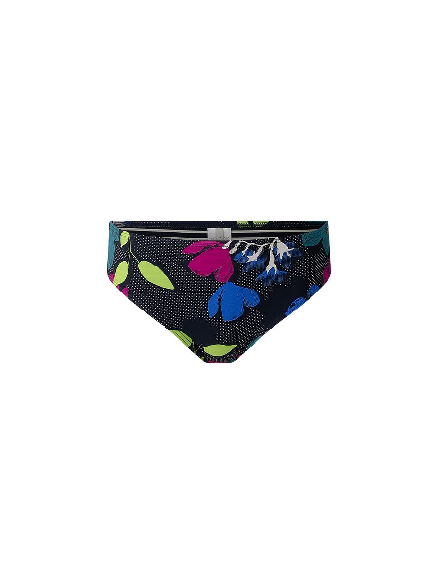 Bikinihose mit Blumen und Punkten