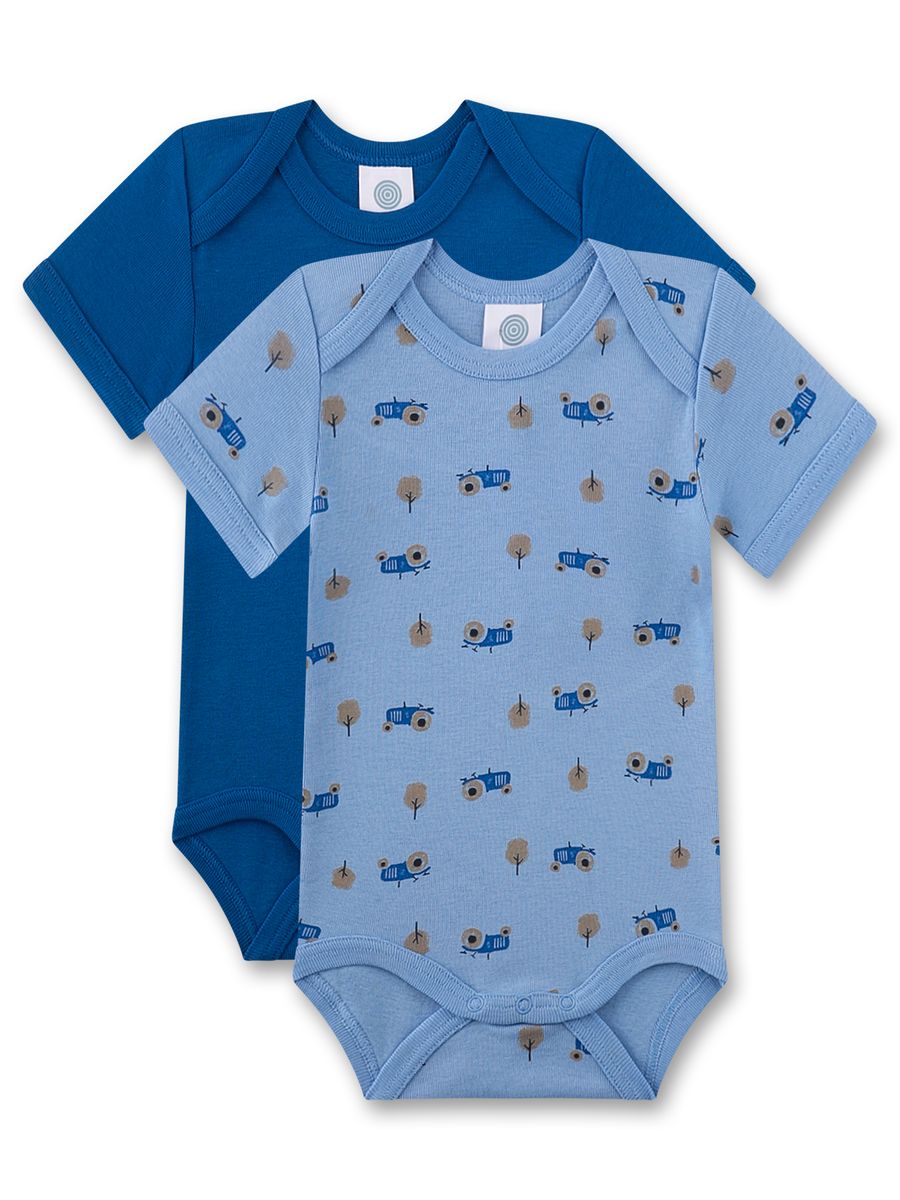 Set aus weichen Kurzarm-Baumwollbodys