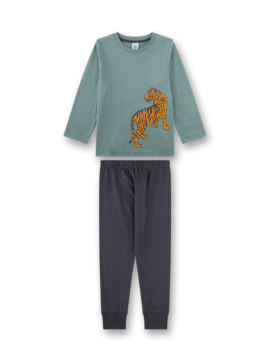 Baumwoll-Schlafanzug mit Tiger-Motiv