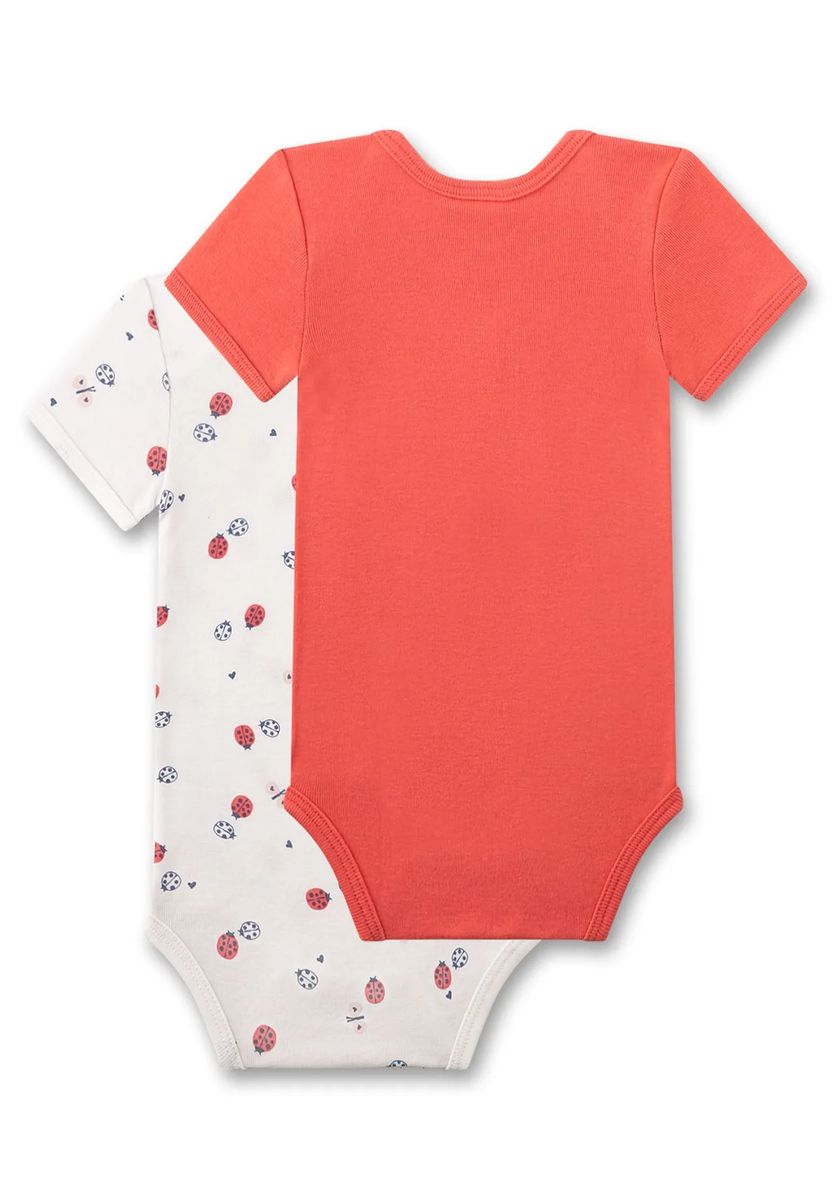 Kurzarm-Bodysuit-Set mit Marienkäfer-Print