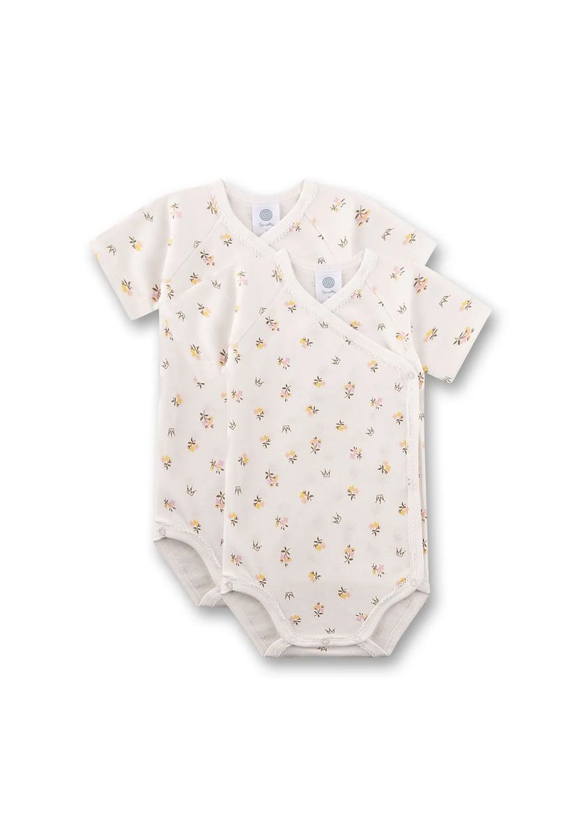 Baby-Wickelbodys mit Blumenmuster