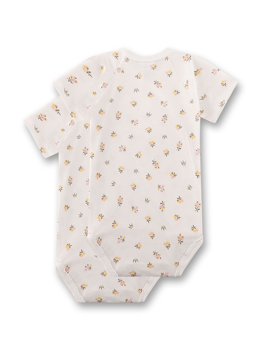 Baby-Wickelbodys mit Blumenmuster