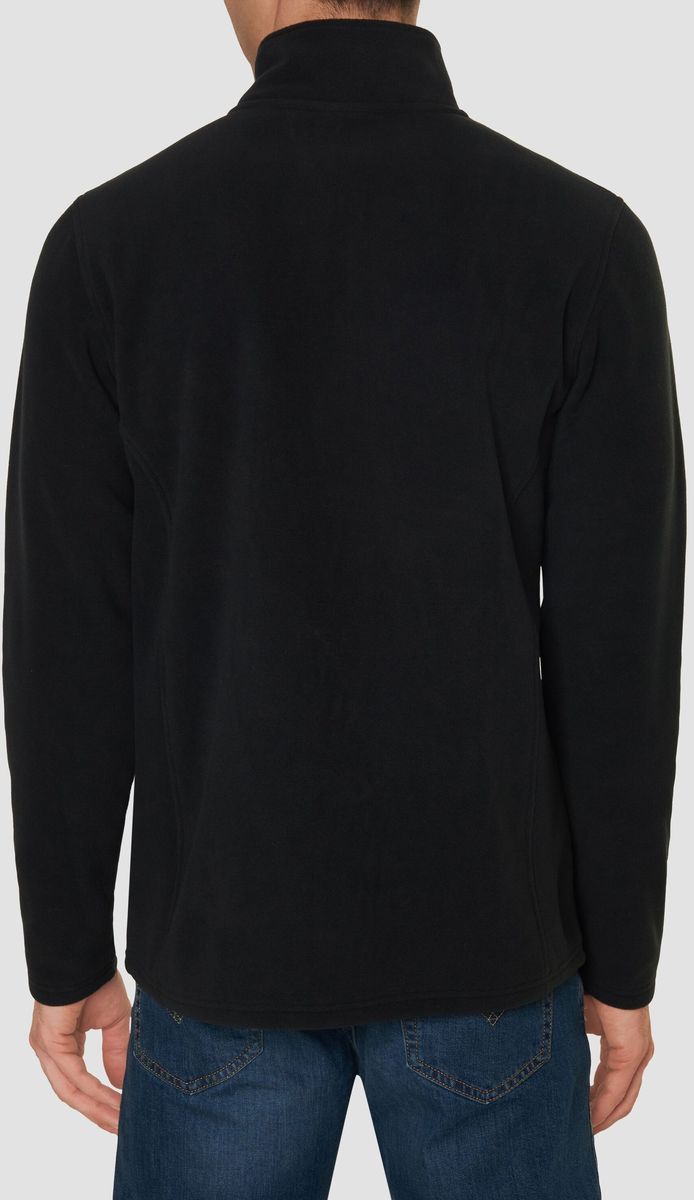 Fleece-Sweatshirt mit Stehkragen und Reißverschluss
