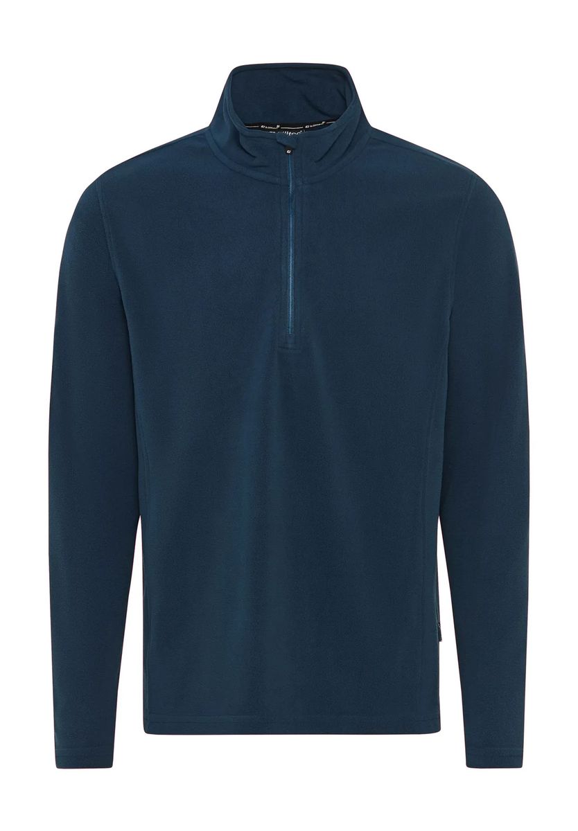 Fleece-Sweatshirt mit Troyer-Kragen