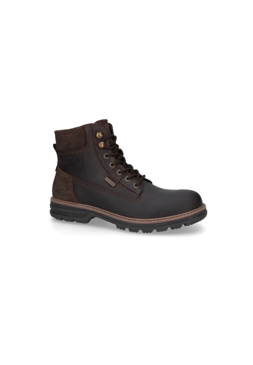 Robuste Leder-Schnürstiefeletten