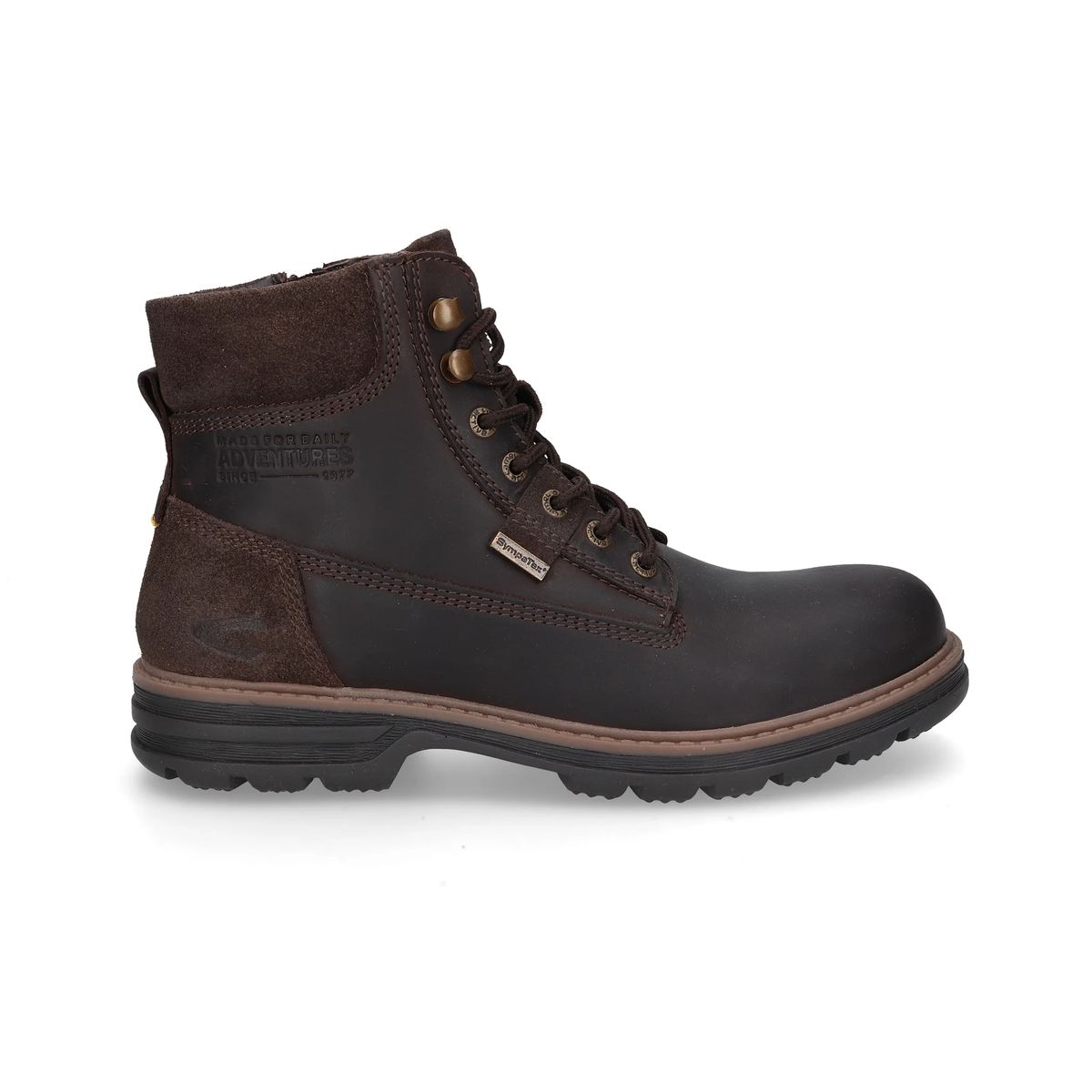 Robuste Schnürstiefeletten aus Leder