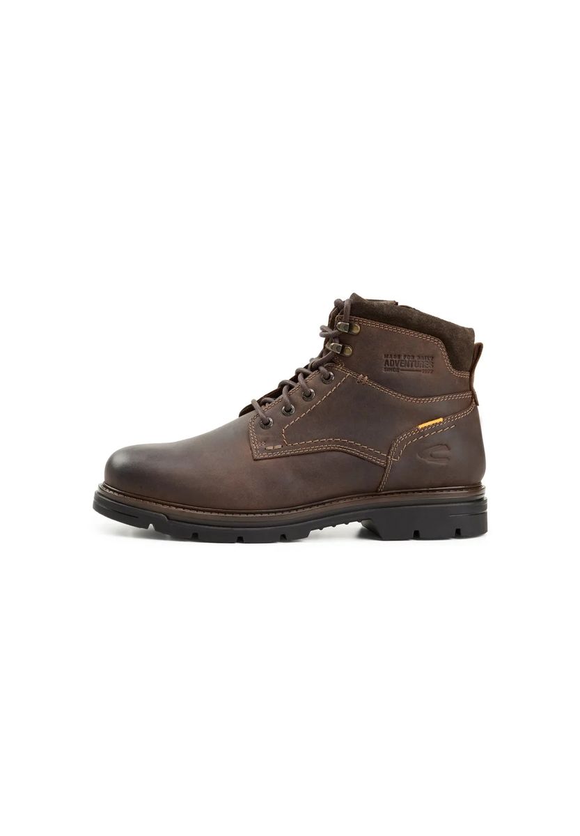 Robuste Leder-Schnürstiefeletten