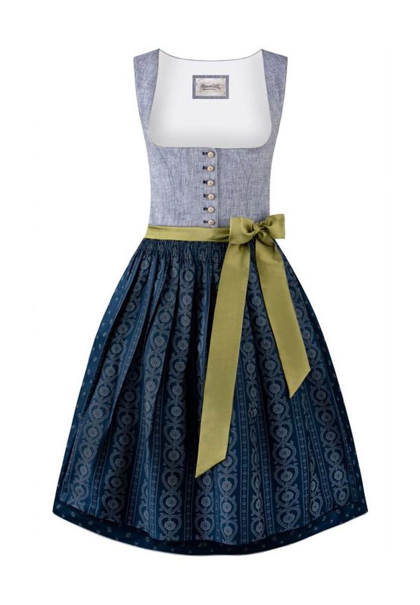 Traditionelles Dirndl-Kleid mit Schürze