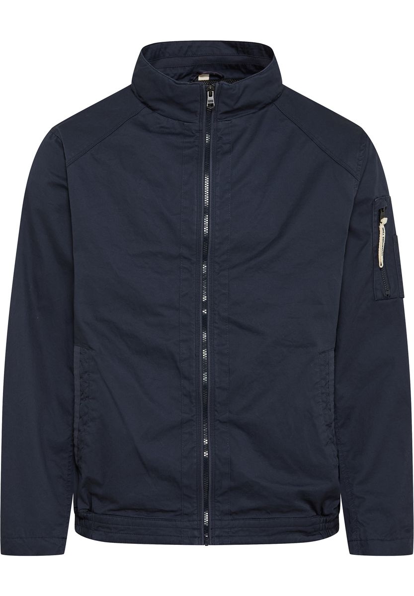 Gerade geschnittener Blouson mit Stehkragen