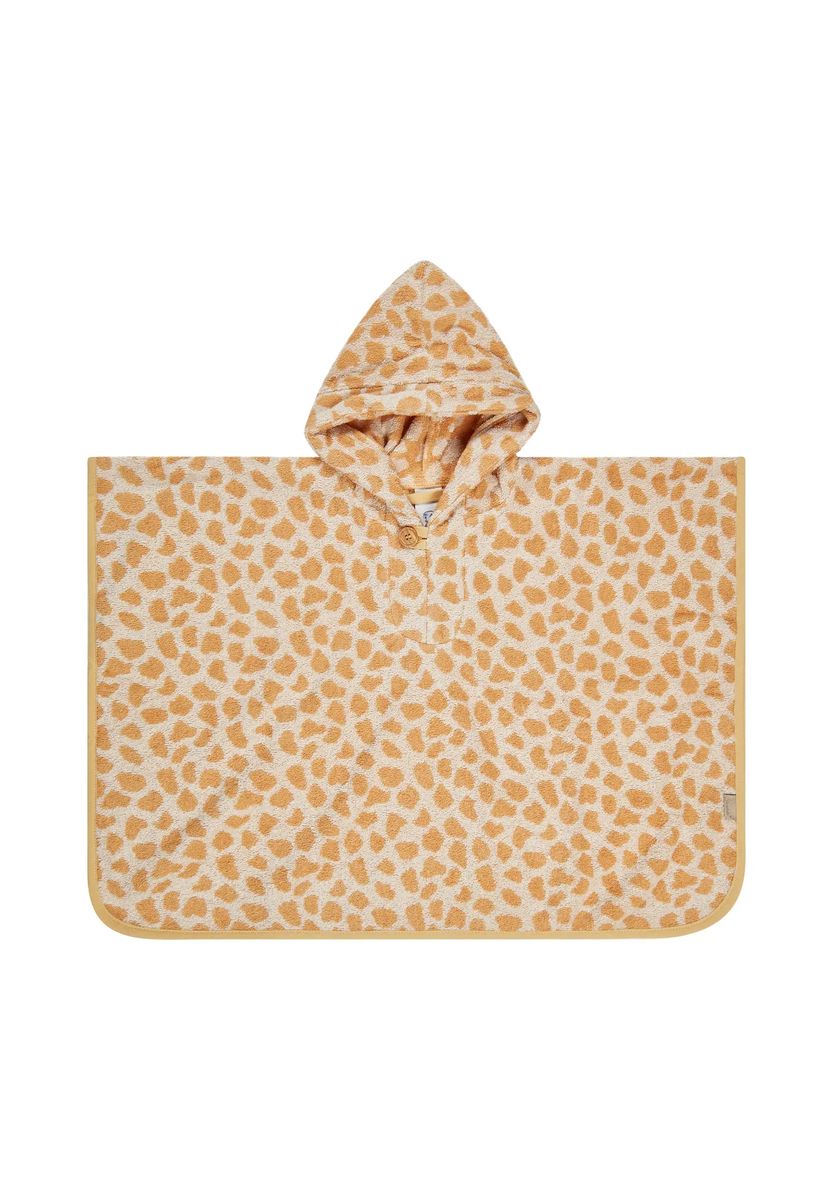 Kapuzen-Badeponcho mit Giraffenmuster