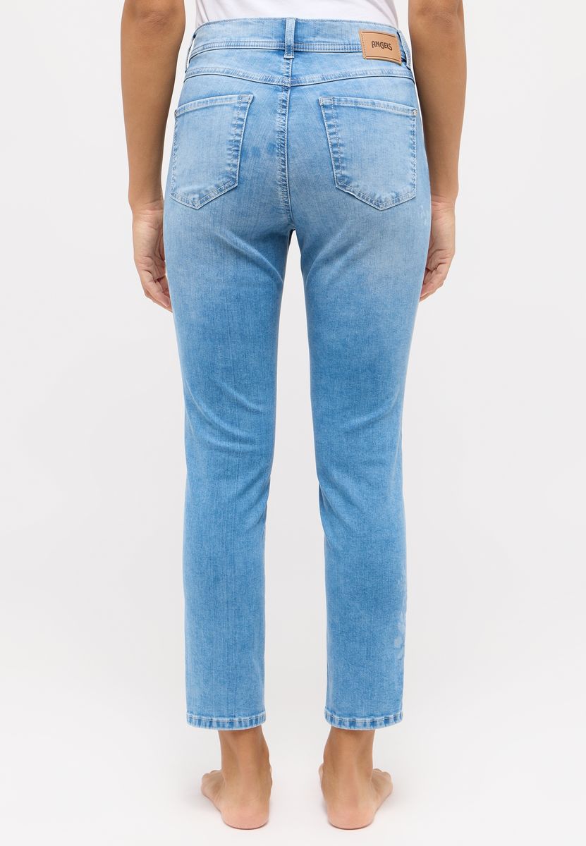 7/8 Jeans mit floralem Print