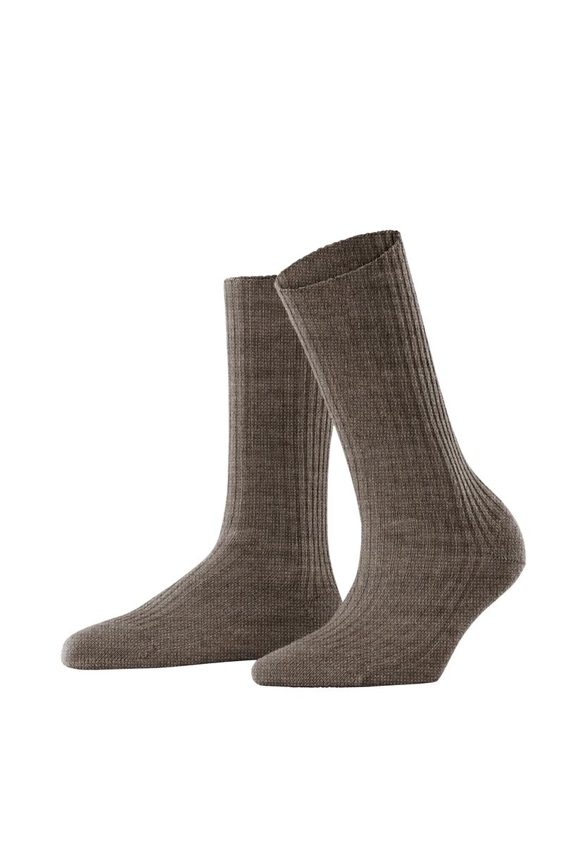 Kuschelige gerippte Woll-Bootsocken