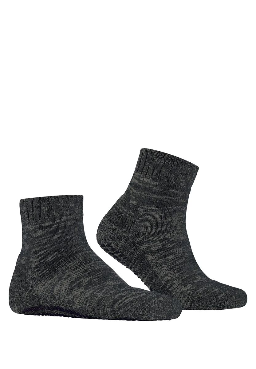 Weiche Melierte Anti-Rutsch-Kurzsocken