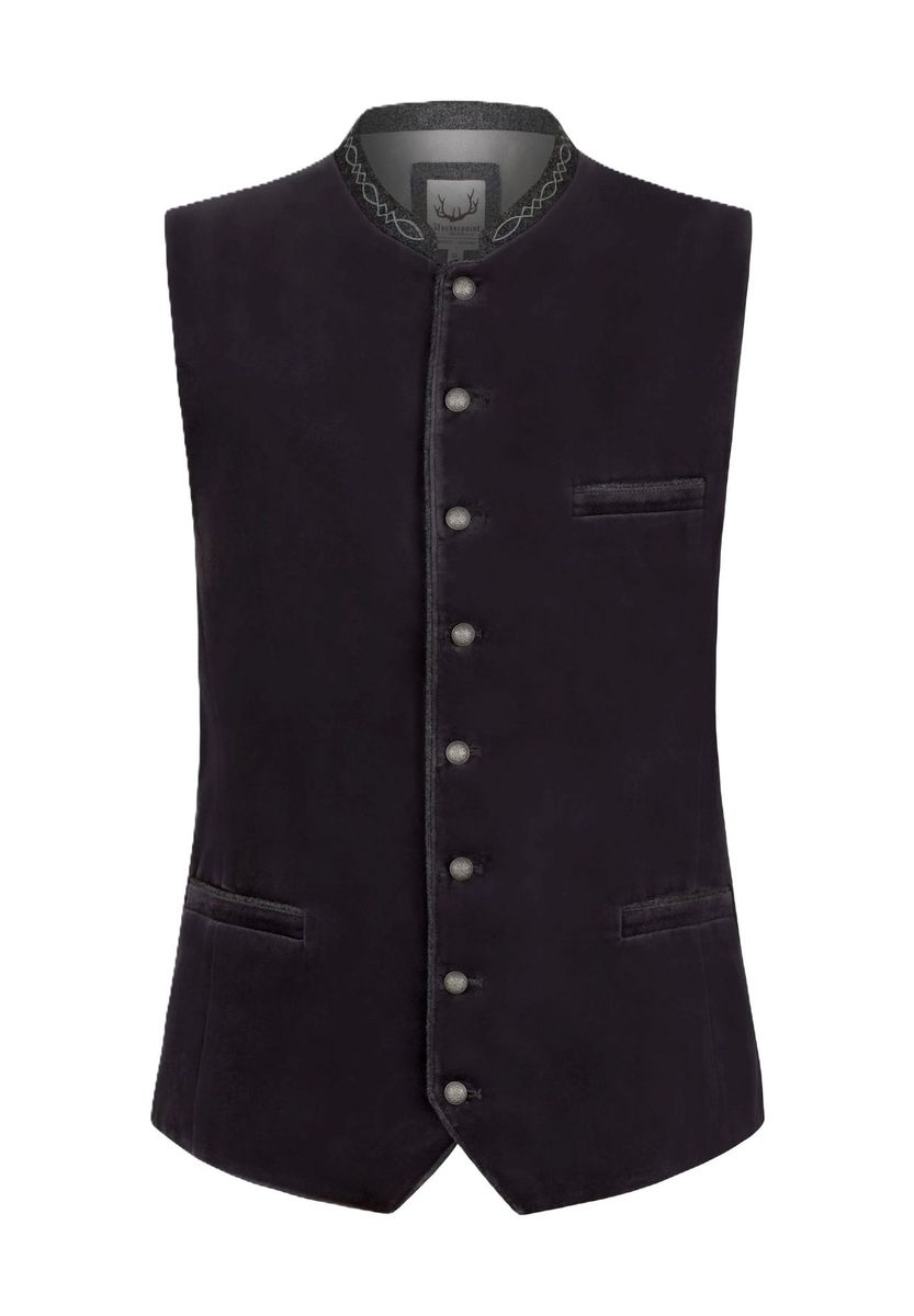 Traditionelle Trachtenweste aus Samt mit Akzenten