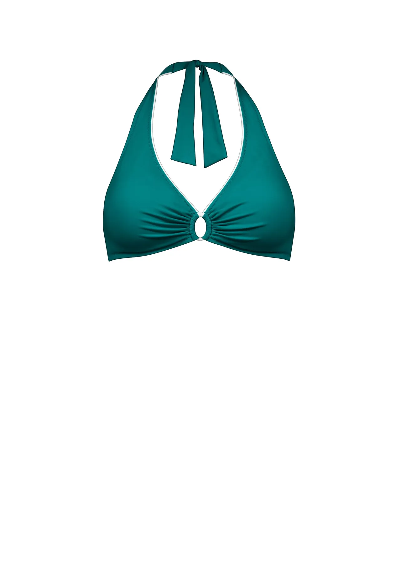 Neckholder-Bikini-Oberteil mit Ring-Detail
