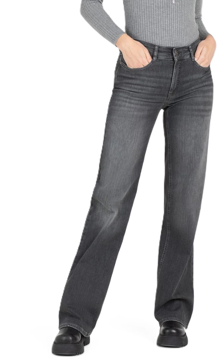 High-Waist Wide-Leg Denim-Jeans