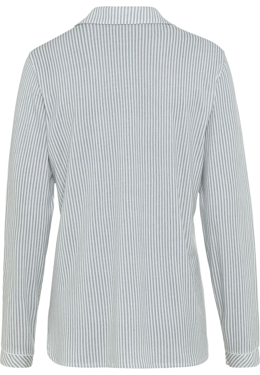 Gestreiftes Schlafshirt mit Reverskragen