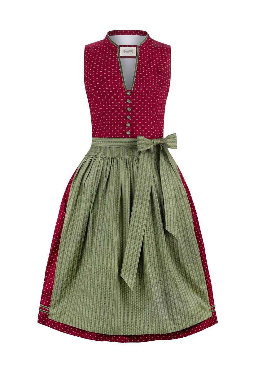 Traditionelles Dirndlkleid mit Blumendruck